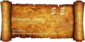 Süveges Emma névjegykártya